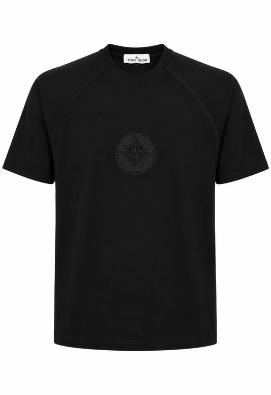 Stone Island Herren T-Shirt Schwarz