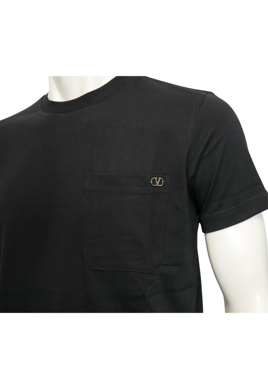 Valentino Herren T-Shirt Schwarz - Original Designer Marken Outlet - Salvin Store