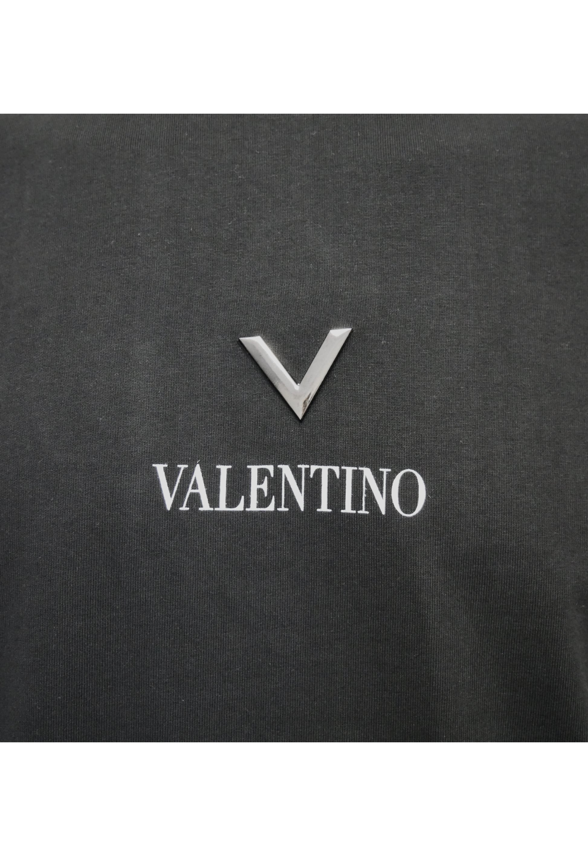 Valentino T-Shirt in Navy, schlichtes Design