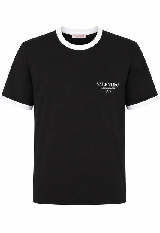 Valentino Herren T-Shirt Schwarz