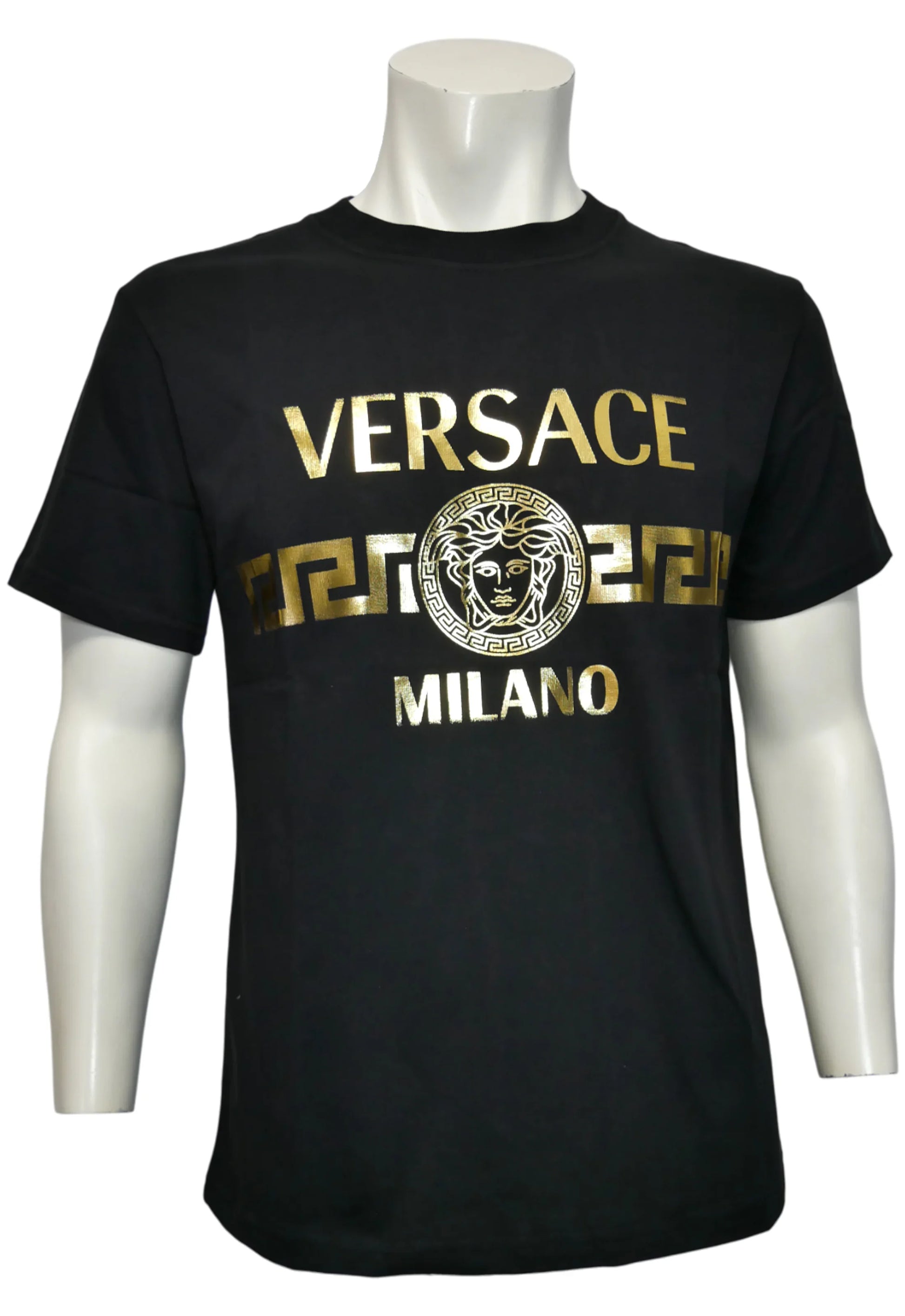 Versace Herren T-Shirt Schwarz - Original Designer Marken Outlet - Salvin Store