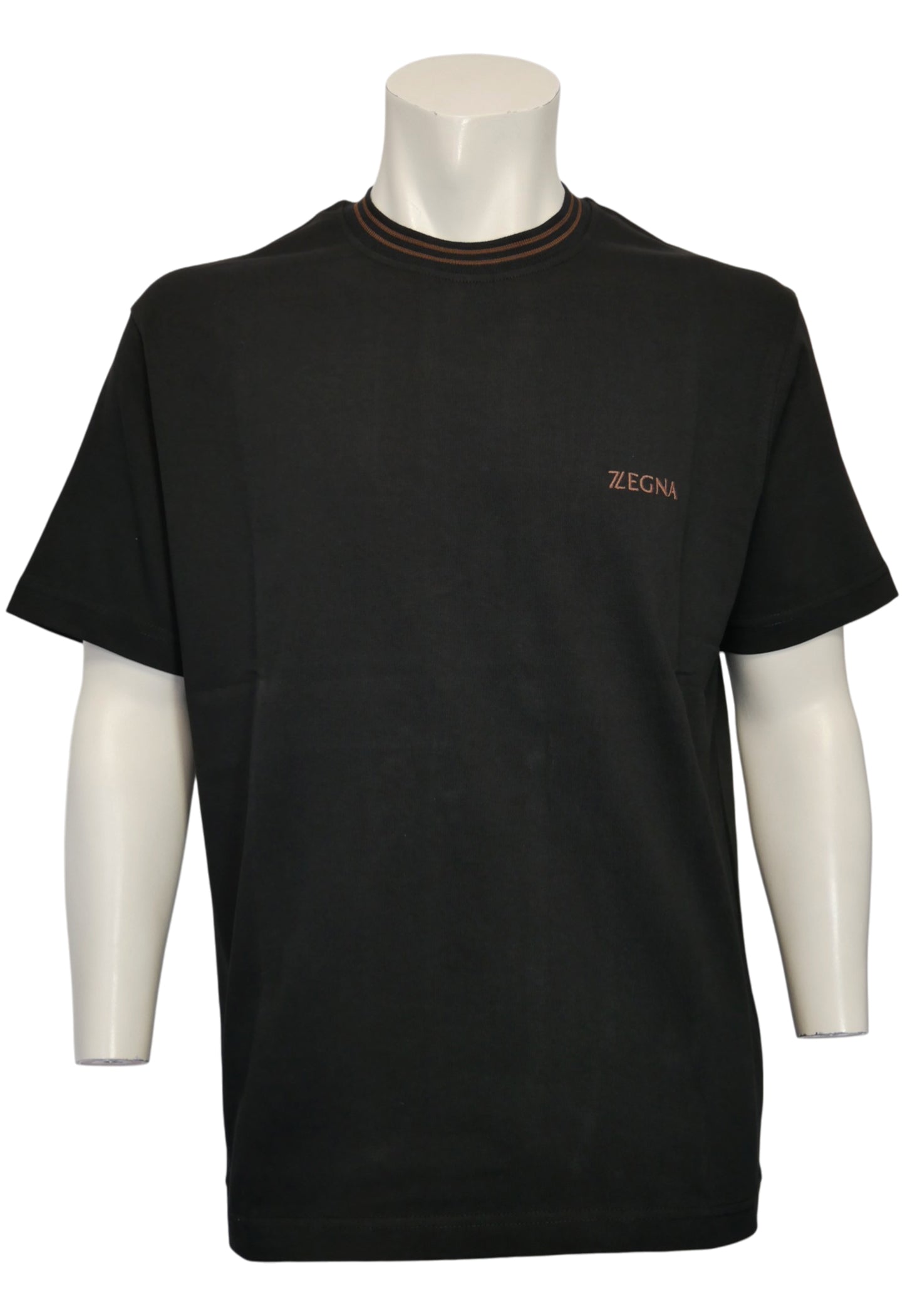 Zegna Herren T-Shirt Schwarz