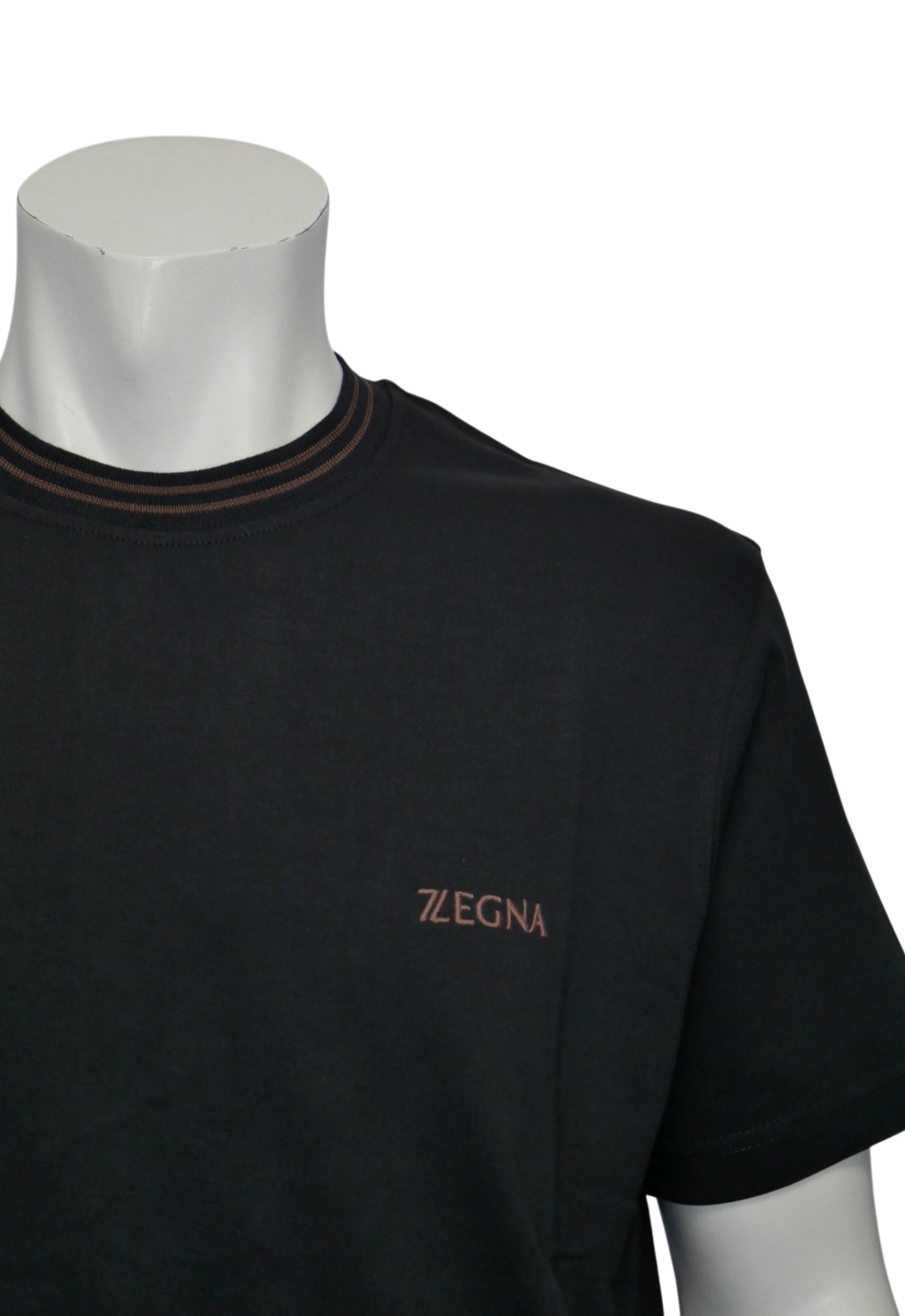 Zegna Herren T-Shirt Schwarz