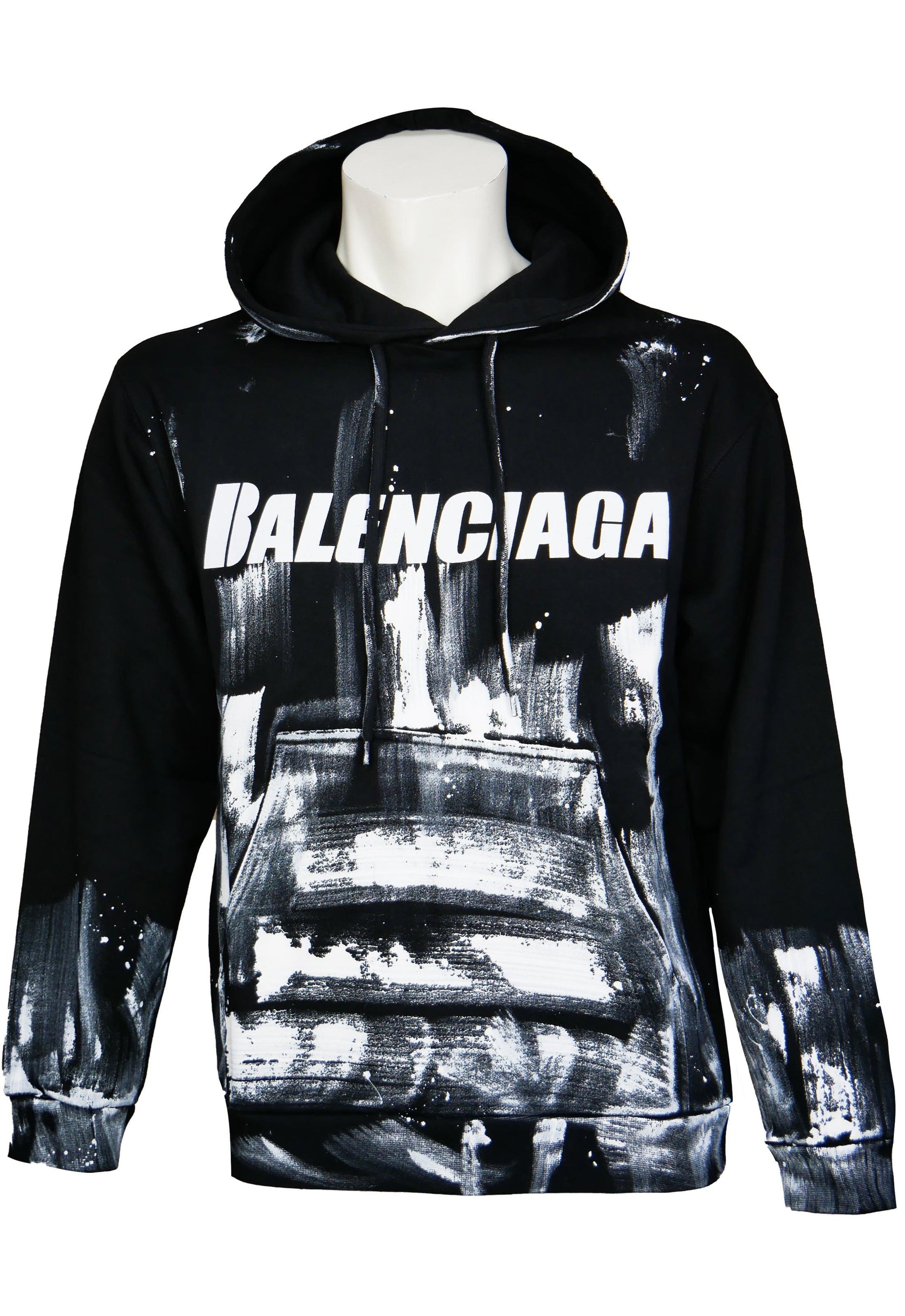 Balenciaga Herren Hoodie Kapuzenpullover – Vorderansicht