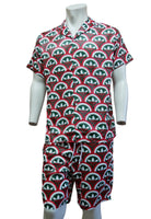 Gucci X Adidas Hemd & Short aus Seide