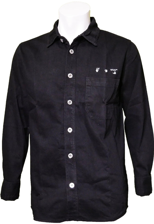 Off-White Herren Hemd Jeanshemd – Vorderansicht