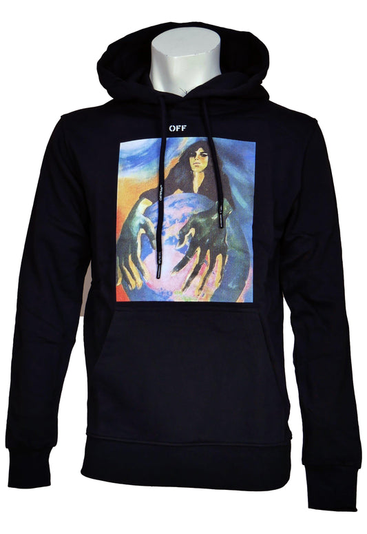 Off-White Herren Hoodie Kapuzenpullover – Vorderansicht