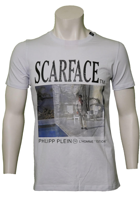 Philipp Plein Herren T-Shirt Scarface – Vorderansicht