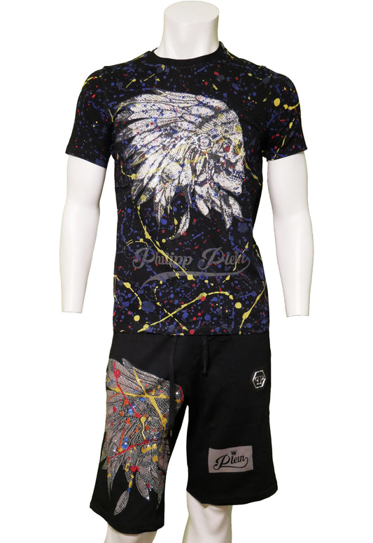 Philipp Plein kurzer Trainingsanzug